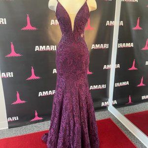 La Femme Prom Dress 28355 Size 00 Dark Berry